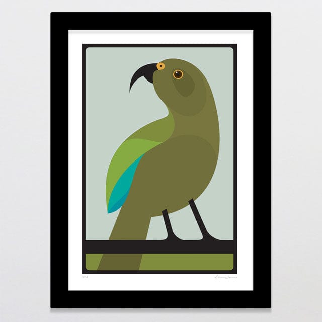 Glenn Jones Art Kea Art Print Art Print A4 / Black