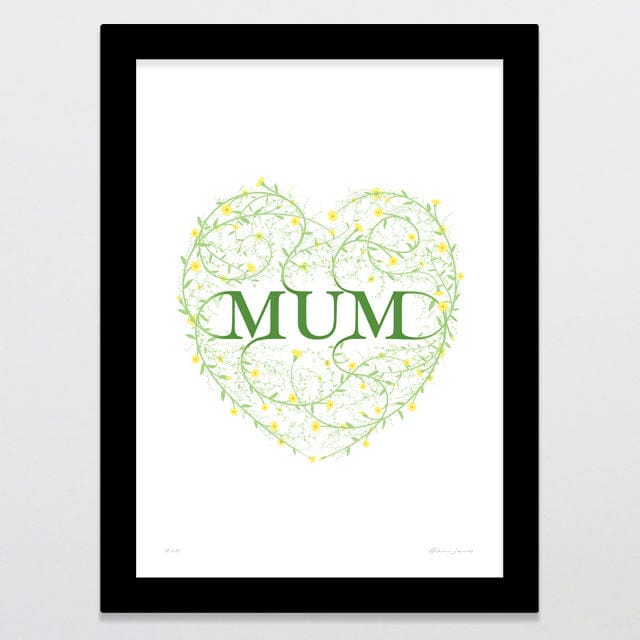 Glenn Jones Art Mum Art Print Art Print A4 / Black