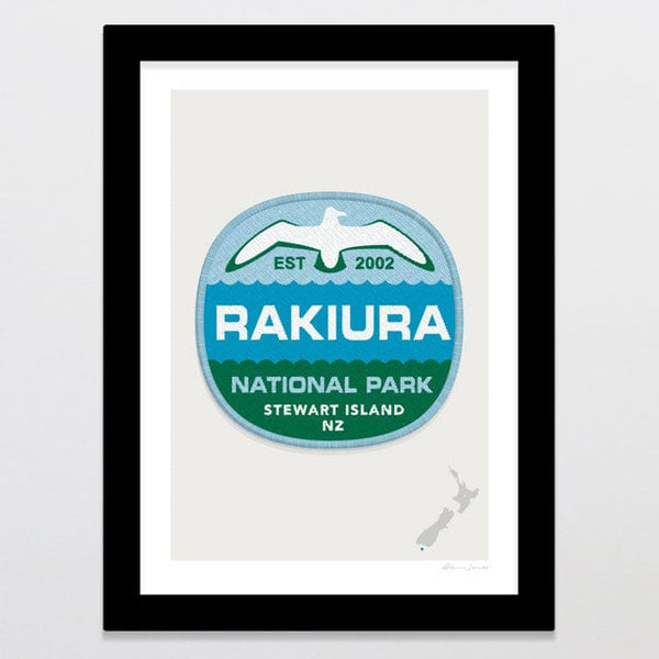 National Park Patch - Rakiura Art Print by NZ Artist Glenn Jones ...