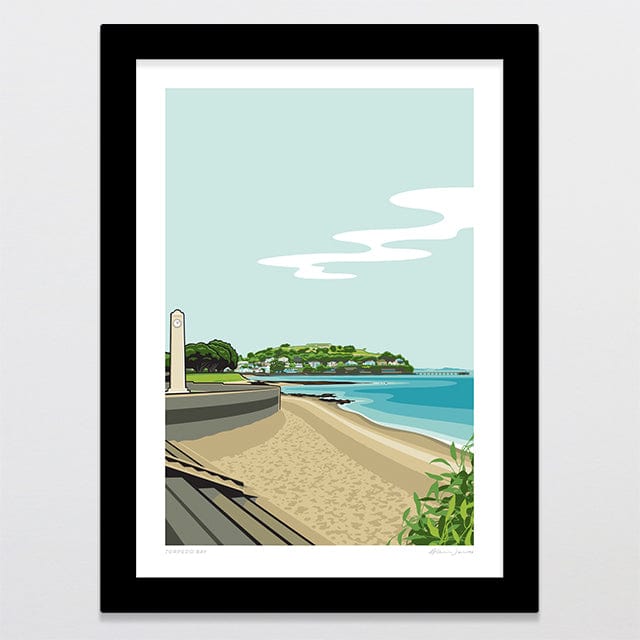 Glenn Jones Art Torpedo Bay Art Print Art Print A4 / Black