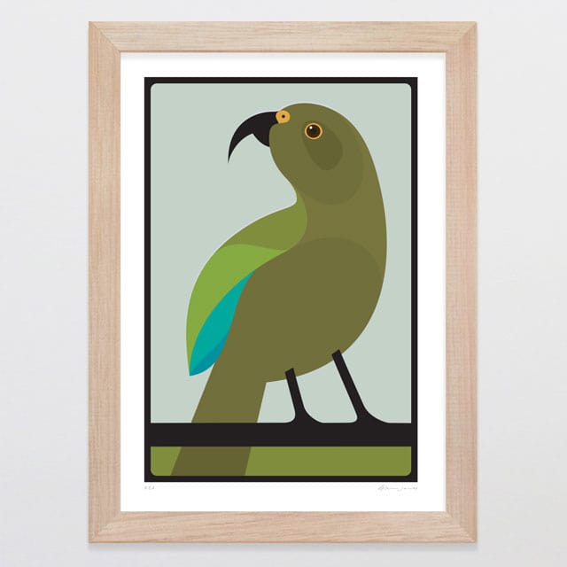 Glenn Jones Art Kea Art Print Art Print A4 / Oak