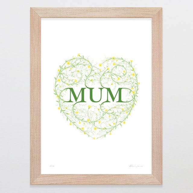 Glenn Jones Art Mum Art Print Art Print A4 / Oak