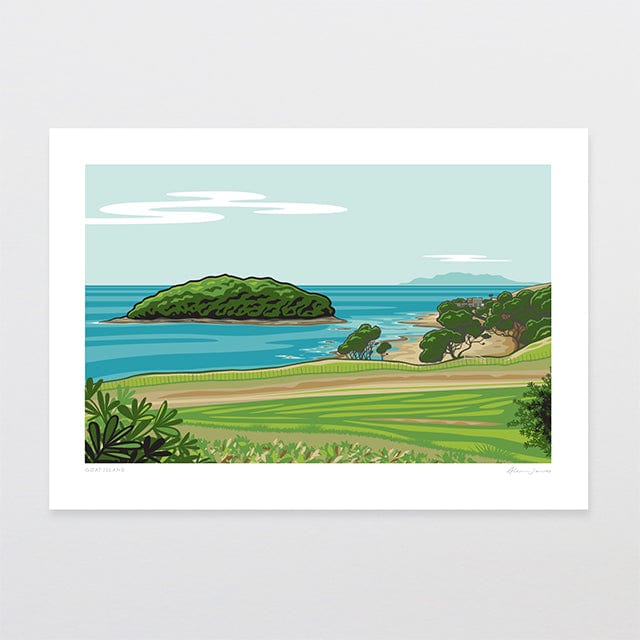 Glenn Jones Art Goat Island Art Print Art Print A4 / Unframed