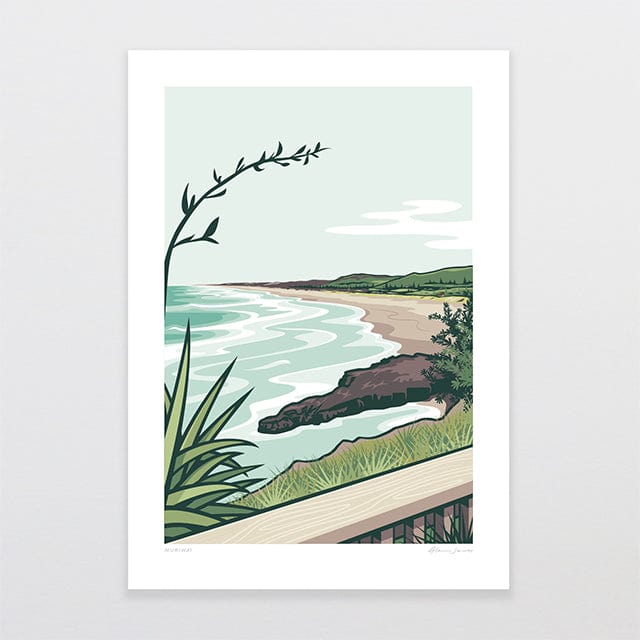 Glenn Jones Art Muriwai Alternative Colour 2025 Art Print Art Print A4 / Unframed