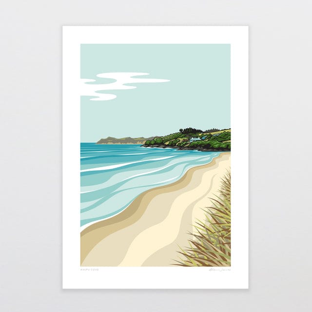 Glenn Jones Art Waipu Cove Art Print Art Print A4 / Unframed