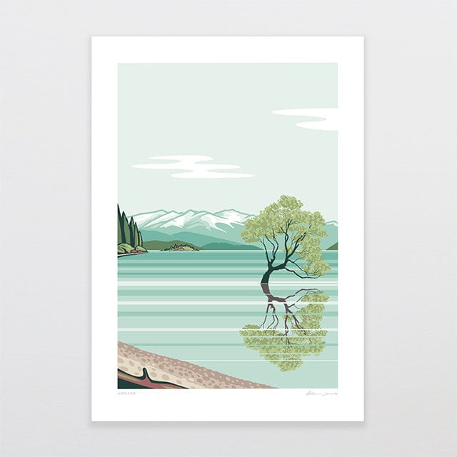 Glenn Jones Art Wanaka Alternative Colour 2025 Art Print Art Print A4 / Unframed