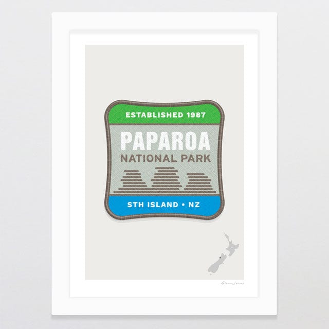 Glenn Jones Art National Park Patch - Paparoa Art Print Art Print A4 / White