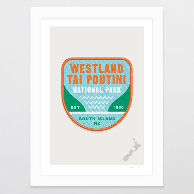 Glenn Jones Art National Park Patch - Westland Art Print Art Print A4 / White