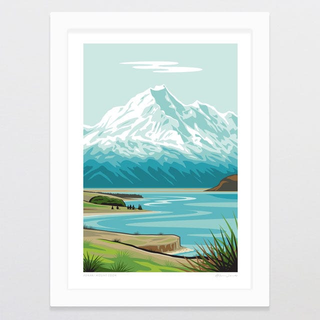 Glenn Jones Art Aoraki Mount Cook Art Print Art Print