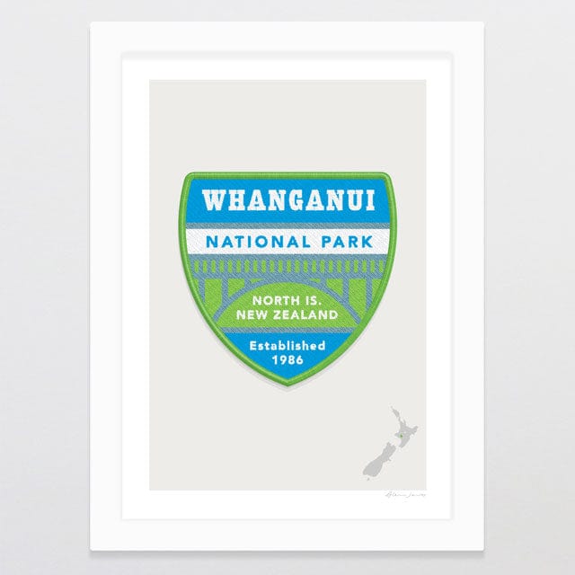 Glenn Jones Art National Park Patch - Whanganui Art Print Art Print