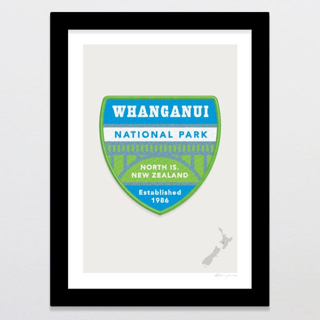 Glenn Jones Art National Park Patch - Whanganui Art Print Art Print