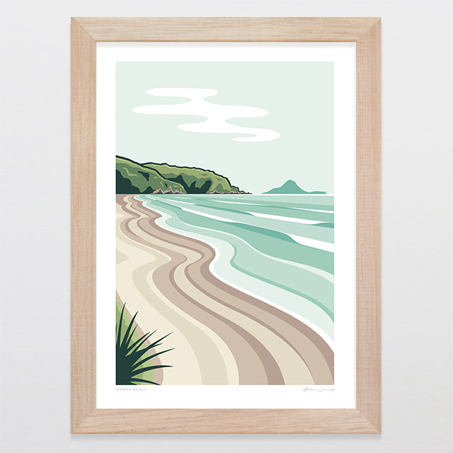 Ohope Beach Alternative Colour 2025 Art Print