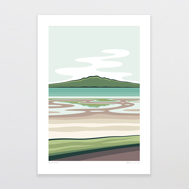 Rangitoto Alternative Colour 2025 Art Print