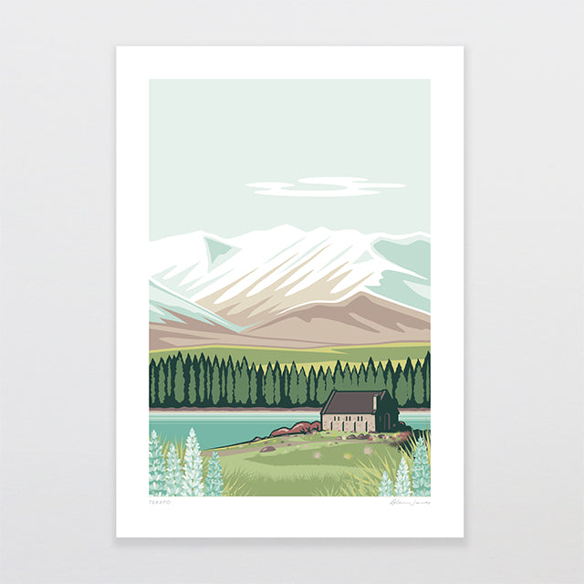 Tekapo Alternative Colour 2025 Art Print