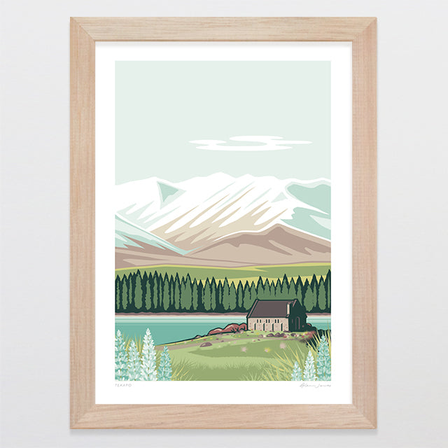 Tekapo Alternative Colour 2025 Art Print