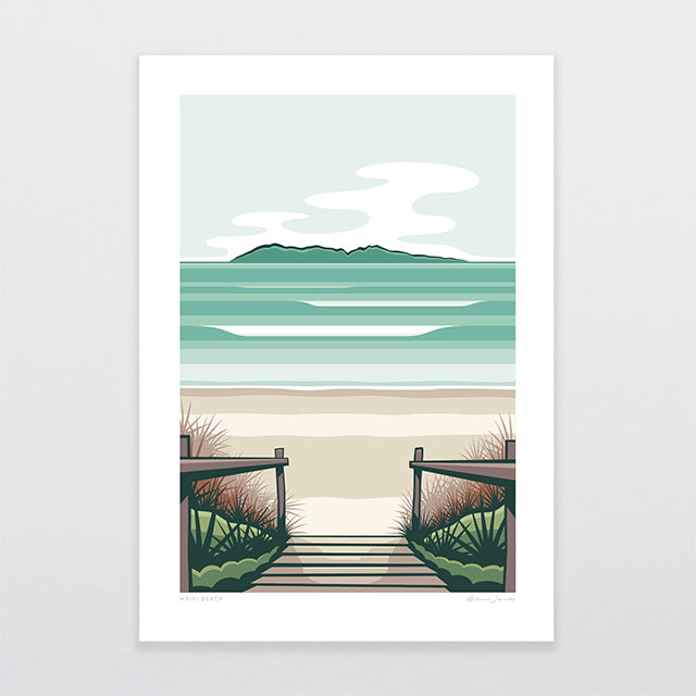 Waihi Beach Alternative Colour 2025 Art Print