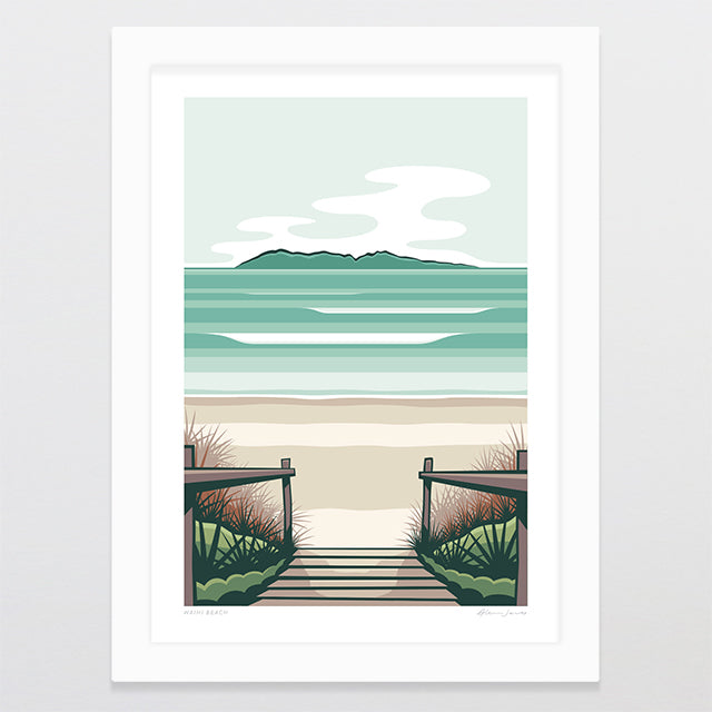 Waihi Beach Alternative Colour 2025 Art Print