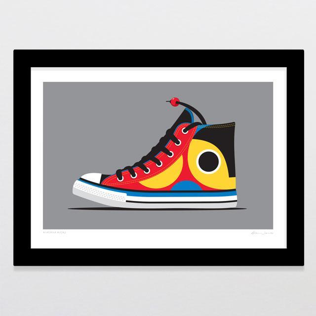 Kiwiana Kicks Art Print-Glenn Jones Art