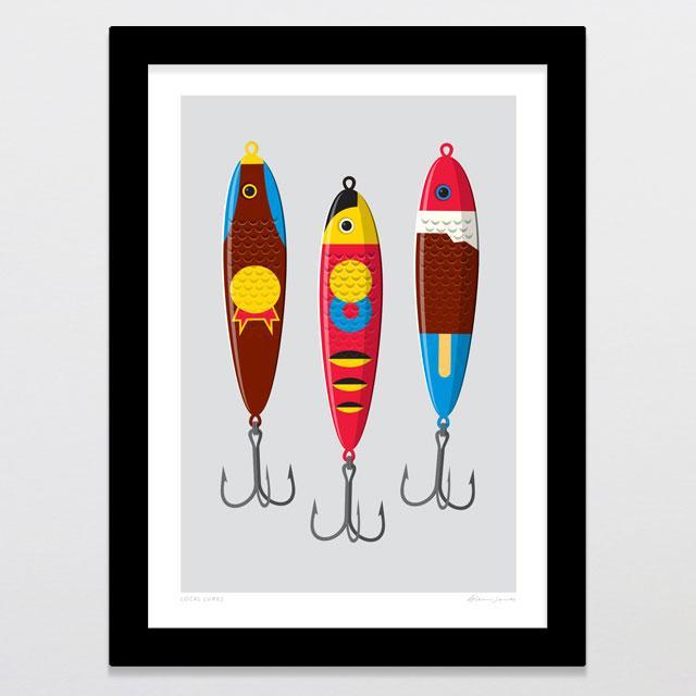 It's Not Hoarding if it's Lures - Funny Fishing Lure Design - Fishing Lures  Border - Black | Canvas Print