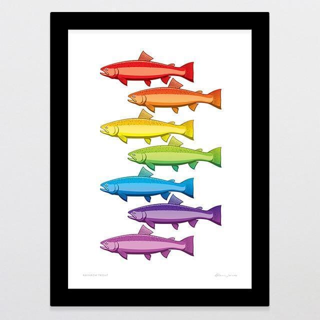 Rainbow Trout Art Print-Glenn Jones Art