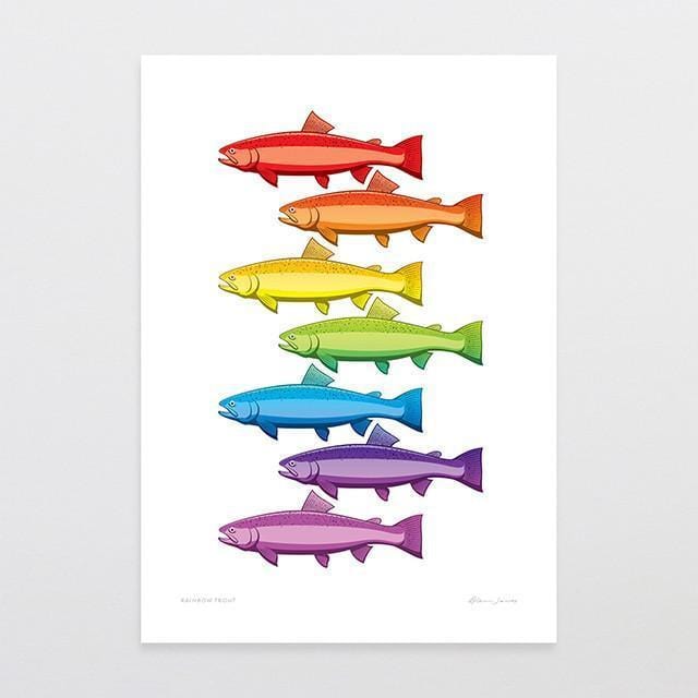 Rainbow Trout Art Print-Glenn Jones Art