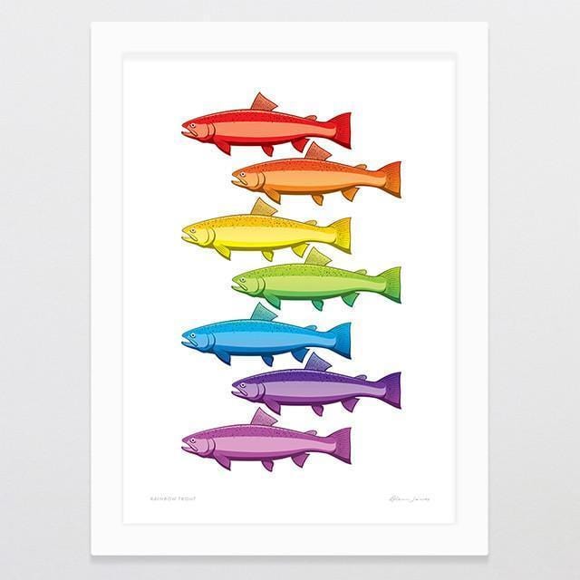 Rainbow Trout Art Print-Glenn Jones Art